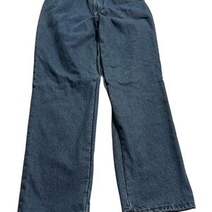 L.L. Bean Women's Blue Denim Medium Wash Flannel Lined Jeans Size 18 Tall